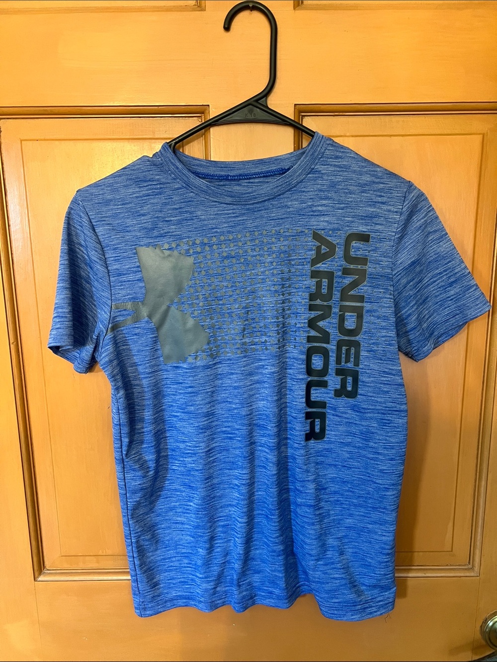 Under Armour Blue Heather Logo Short Sleeve Tee
